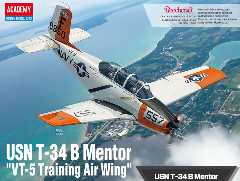 Beechcraft T-34B Mentor ″VT-5 Training Ari Wing (Academy 1:48)