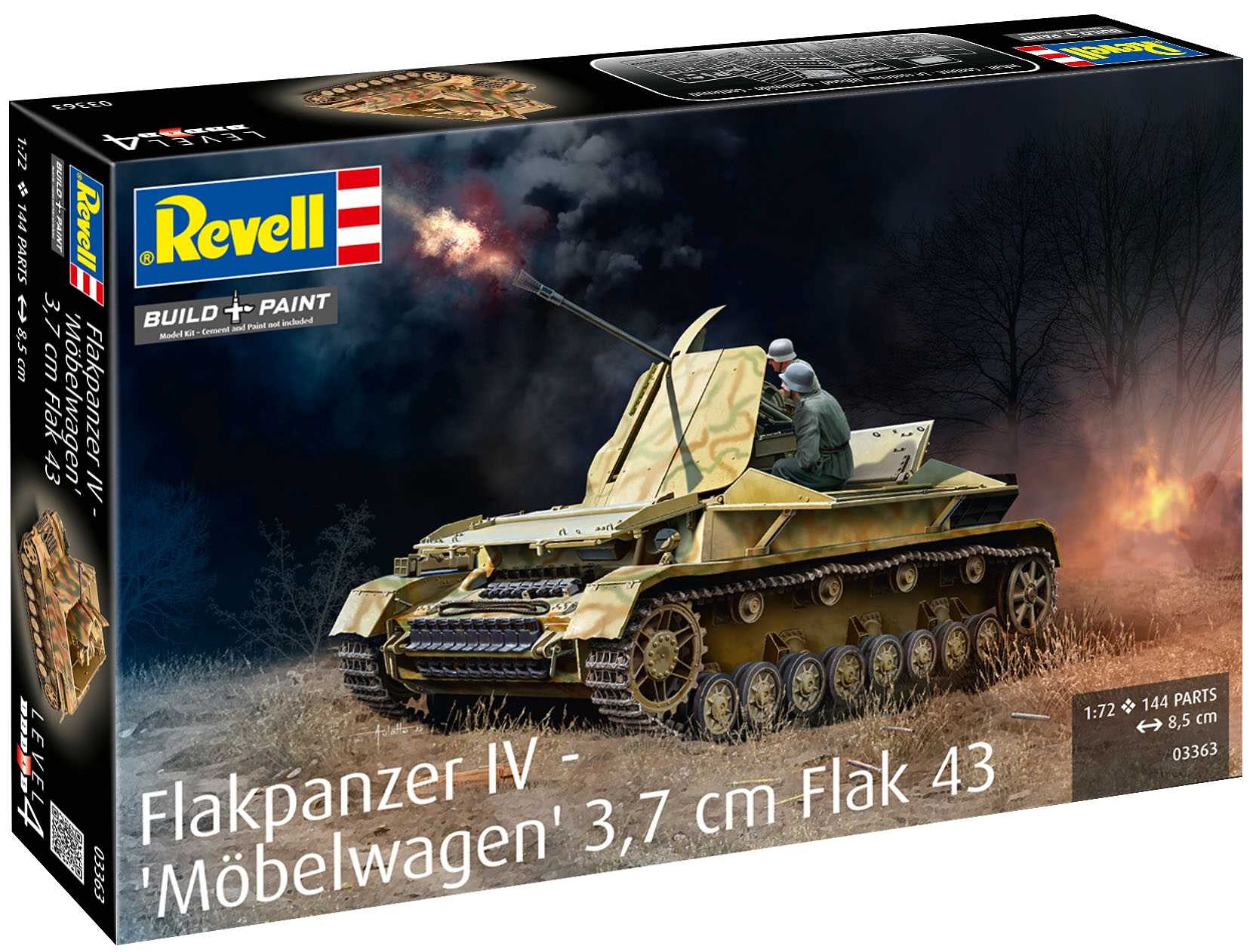 Flakpanzer IV "Möbelwagen" 3.7cm Flak 43 (1:72)