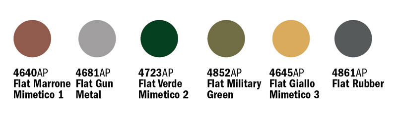 Sada akrylových barev 441AP - WWII REGIO ESERCITO 6 ks