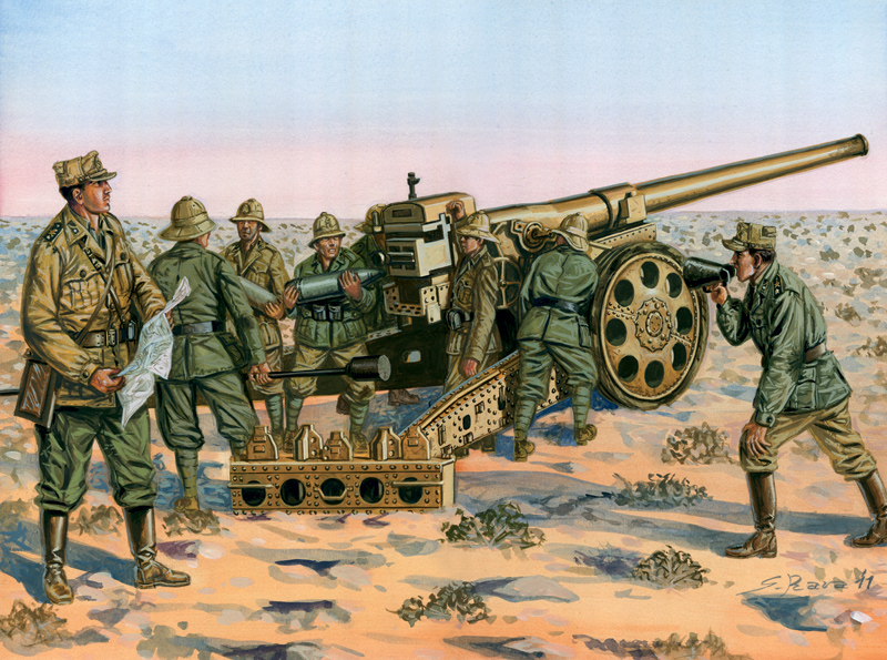 Figurky WWII - Cannone da 149/40 with Crew (1:72)