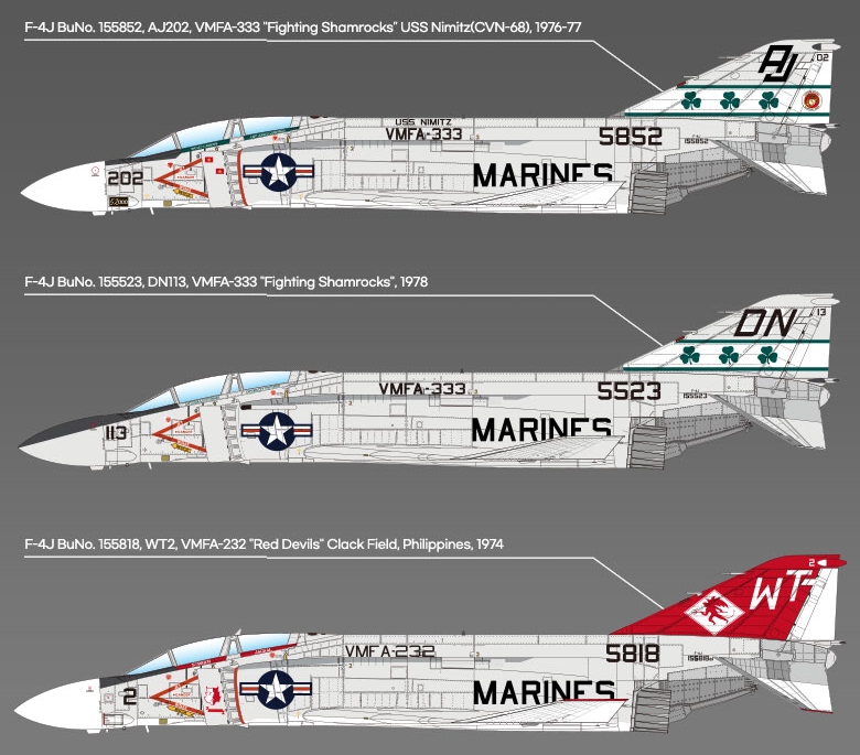 USMC F-4J Phantom II "VMFA-333 Fighting Shamrocks" (1:48)