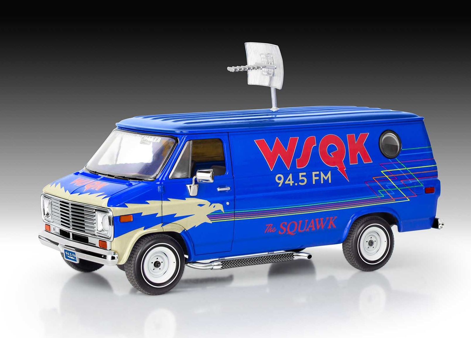 Set STRANGER THINGS auto 67732 - GMC® WSQK Squawk Van (1:25)