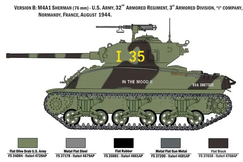 M4A1 Sherman with U.S. Infantry (Italeri 1:35) 