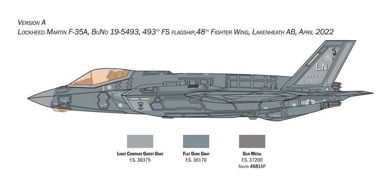 F-35A Lightning II (Beast Mode) (Italeri 1:72)