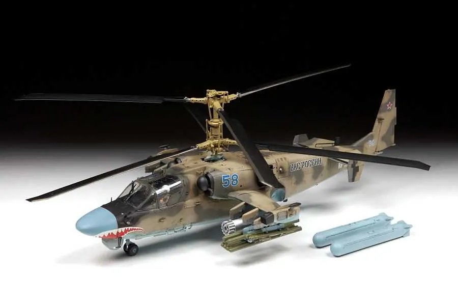 Vrtulník Ka-52 Aligator (Zvezda 1:48)
