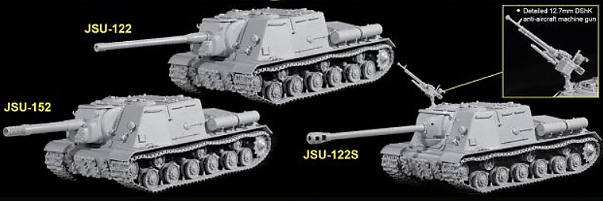 JSU-122 Tank Destroyer (3 in 1) (1:35)
