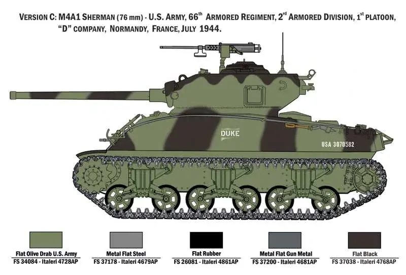 M4A1 Sherman with U.S. Infantry (Italeri 1:35) 