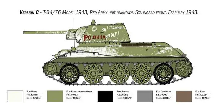 Tank T-34/76 Mod. 1943 (Premium Edition Italeri 1:35)