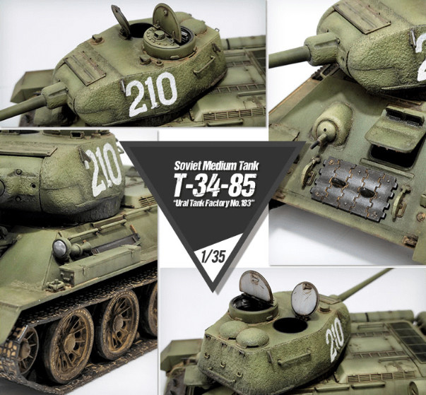 T-34/85"Ural Tank Factory No.183" (Academy 1:35)