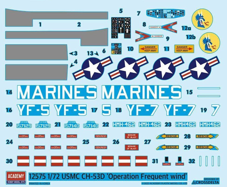 USMC CH-53D "Operation Frequent Wind" 1:72