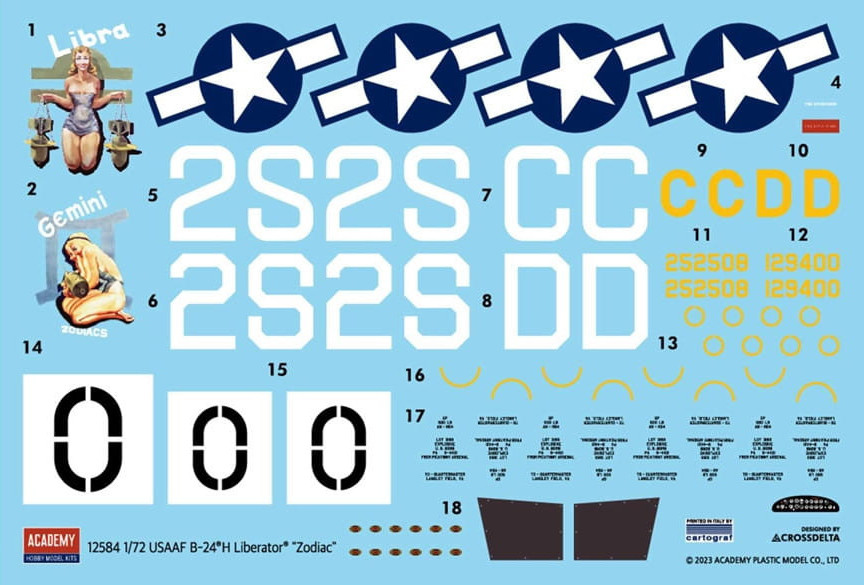 USAAF B-24H Liberator Zodiac (Academy 1:72)