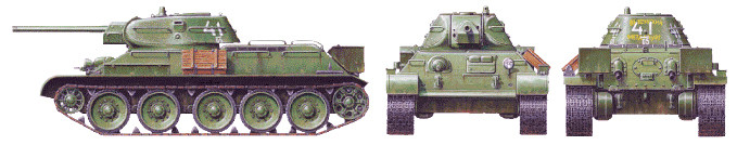 Tank T-34/76 1941 Cast Turret (Tamiya 1:48)
