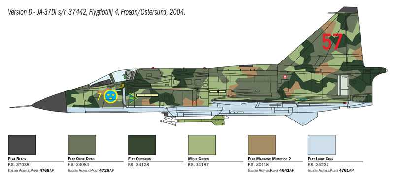 SAAB JA 37-AJ 37 VIGGEN (Italeri 1:48)