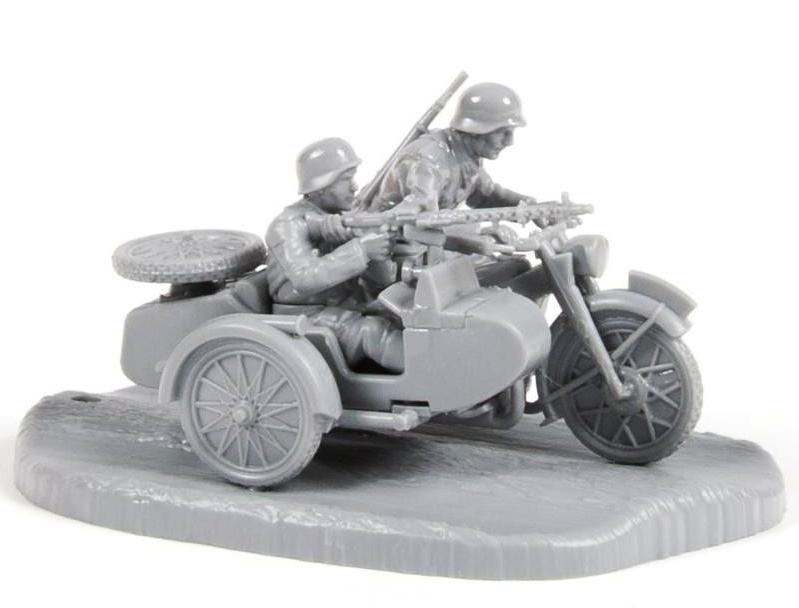 Wargames (WWII) - German Motorcycle R-12 (1:72)