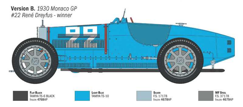 Bugatti T35B Targa F./GP Monaco (1:12)