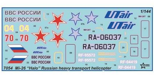 Russian heavy helicopter MI-26 "Halo" (1:144)