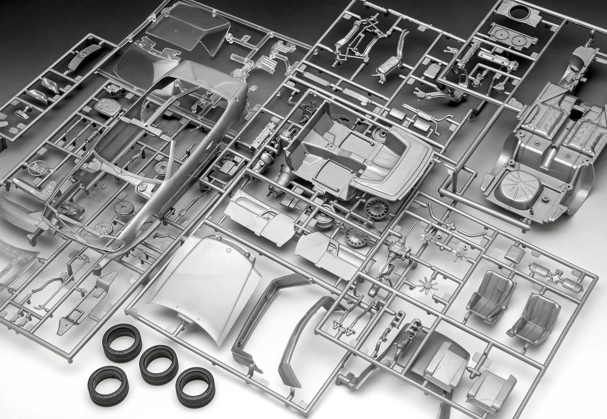 Set - Mercedes-Benz 300 SL-24 Coupé (100th Anniversary) (1:24)