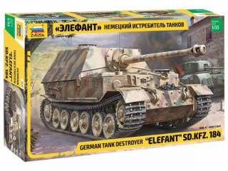 Samohybné dělo Elefant Sd.Kfz.184 (Zvezda 1:35)