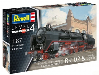 Express locomotive BR 02 & Tender 2´2´T30 (Revell 1:87)