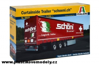 Model Kit návěs 3918 - Curtainside Trailer (Italeri 1:24)
