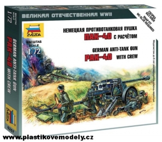 Dělo Pak-40 s obsluhou (Zvezda 1:72) > 1:72