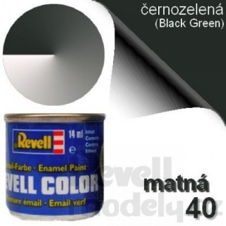 32140 - Černozelená 14ml (Black Green) 40 