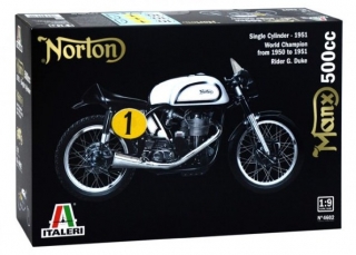 Motocykl NORTON MANX 500cc 1951 (Italeri 1:9)