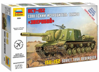 Samohybné dělo ISU-152 (Zvezda 1:72) 