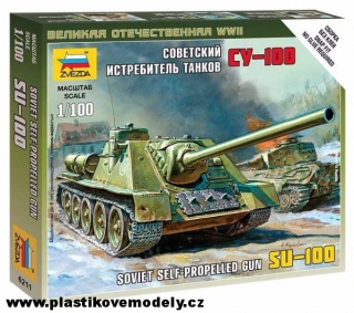 Wargames Self-propelled Gun SU-100 (Zvezda 1:100) 