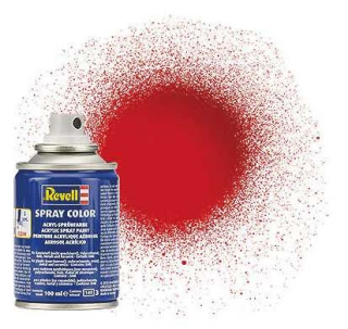 Barva ve spreji - 34131 leská ohnivě rudá (fiery red gloss)(Revell 100ml) l