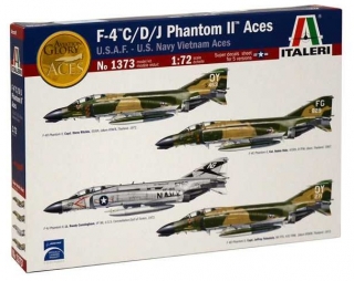 Letadlo F-4 C-D-J PHANTOM II ACES USAF-US Navy Vietnam ACES (Italeri 1:72)