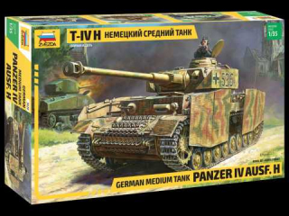 Tank Panzer IV Ausf.H German Medium Tank (Zvezda 1:35) 
