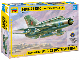 MIG-21 BIS Soviet Fighter (Zvezda 1:72) 
