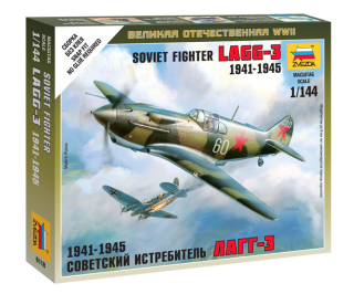 Wargames (WWII) Soviet Fighter LaGG-3 (Zvezda 1:144) 
