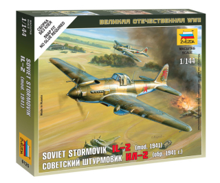 Wargames (WWII) lIlyushin IL-2 Stormovik (Zvezda 1:144) 