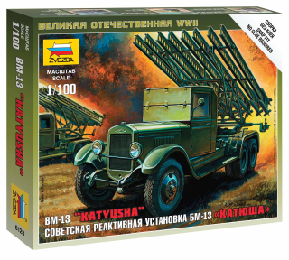 Wargames (WWII) military 6128 - BM-13 Katyusha (Zvezda 1:100) 