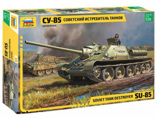 Samohybné dělo SU-85 (Zvezda 1:35)