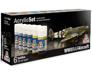 Sada akrylových barev - WWII RAF AIRCRAFT 6 ks