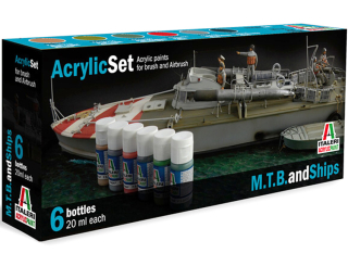 Sada akrylových barev 434AP - M.T.B. and SHIPS 6 ks