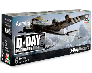 Sada akrylových barev 445AP - D-DAY AIRCRAFT 6 ks