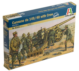 Figurky WWII - Cannone da 149/40 with Crew (1:72)