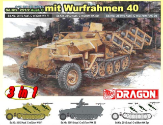 Sd.Kfz.251 Ausf.C mit WURFRAHMEN 40 (Dragon 1:35)