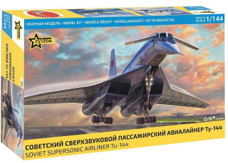 Tu-144 Supersonic civilian aircraft (1:144)