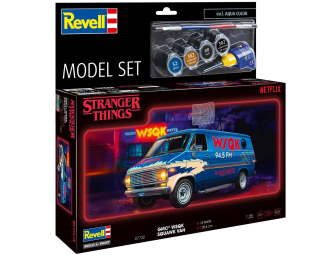 Set STRANGER THINGS auto 67732 - GMC® WSQK Squawk Van (1:25)