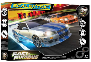 Autodráha SCALEXTRIC C1465P - Fast and Furious - 25 Years - Supra vs R34 (1:32)