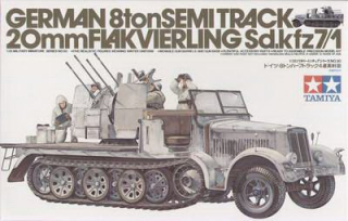 Sd.Kfz.7-1 German 8ton Semitrack 20mm Flakvierling  (Tamiya 1:35) 