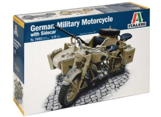 German Military Motorcycle with Sidecar (Italeri 1:9)