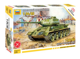 Snap Kit tank T-34/85 (Zvezda 1:72)