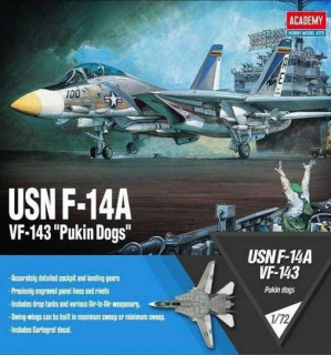 Grumman F-14A Tomcat VF-143 Pukin Dogs (Academy 1:72) 